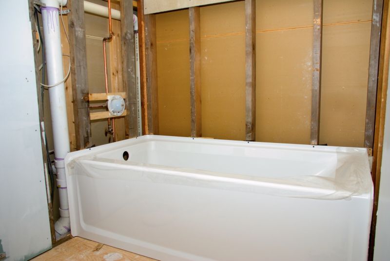 Finished Bathtub in Bathroom